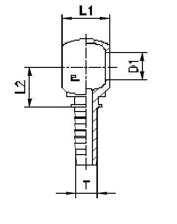 Фитинг BANJO для РВД DN08 M14x1.5